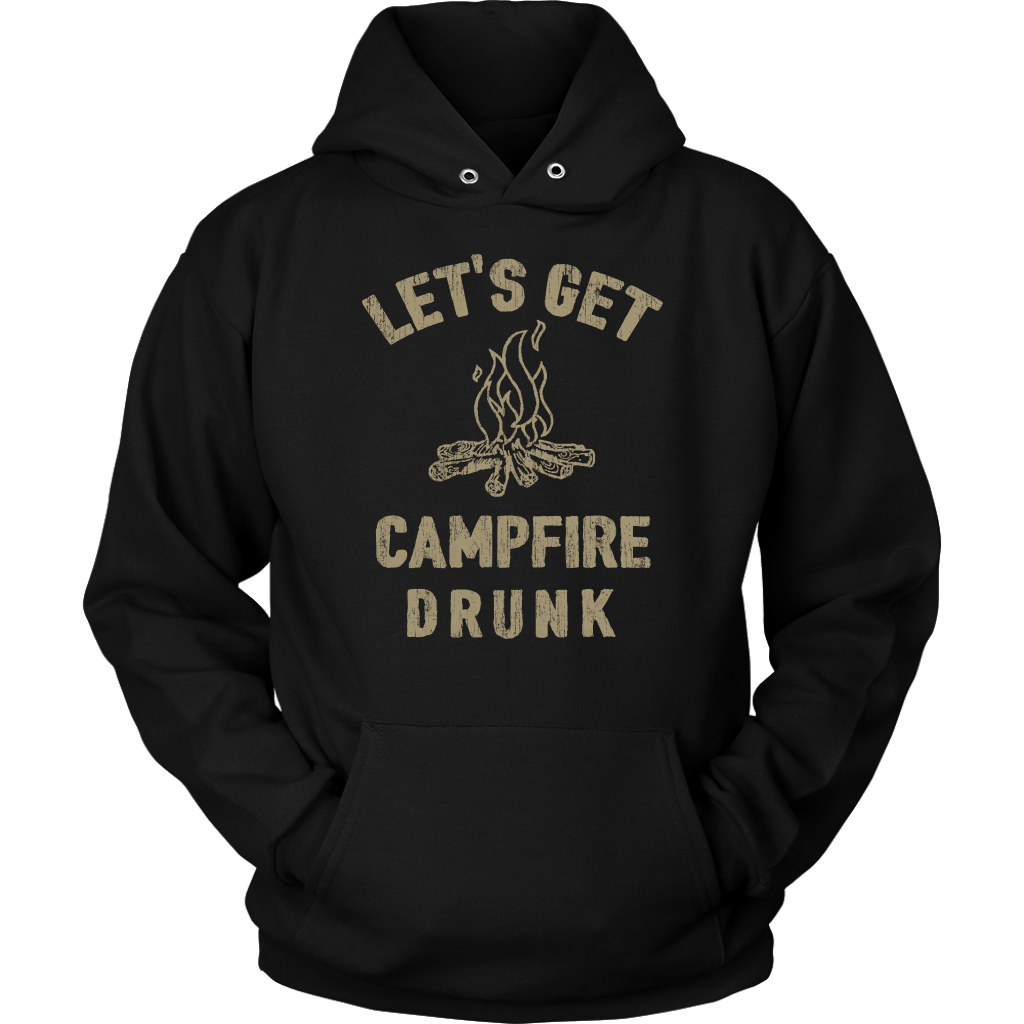Funny "Let's Get Campfire Drunk" Shirts and Hoodies