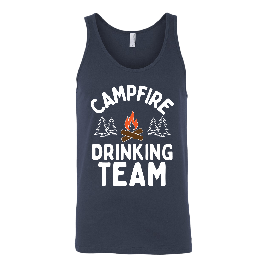 Funny "Campfire Drinking Team" - Tank Tops