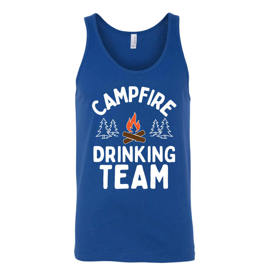 Funny "Campfire Drinking Team" - Tank Tops