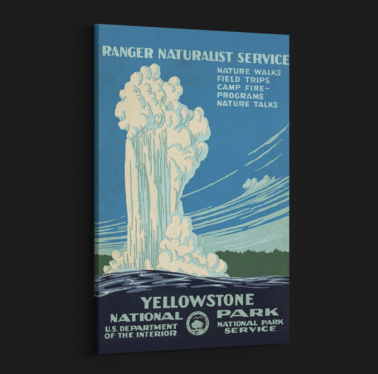 Vintage Yellowstone National Park Canvas