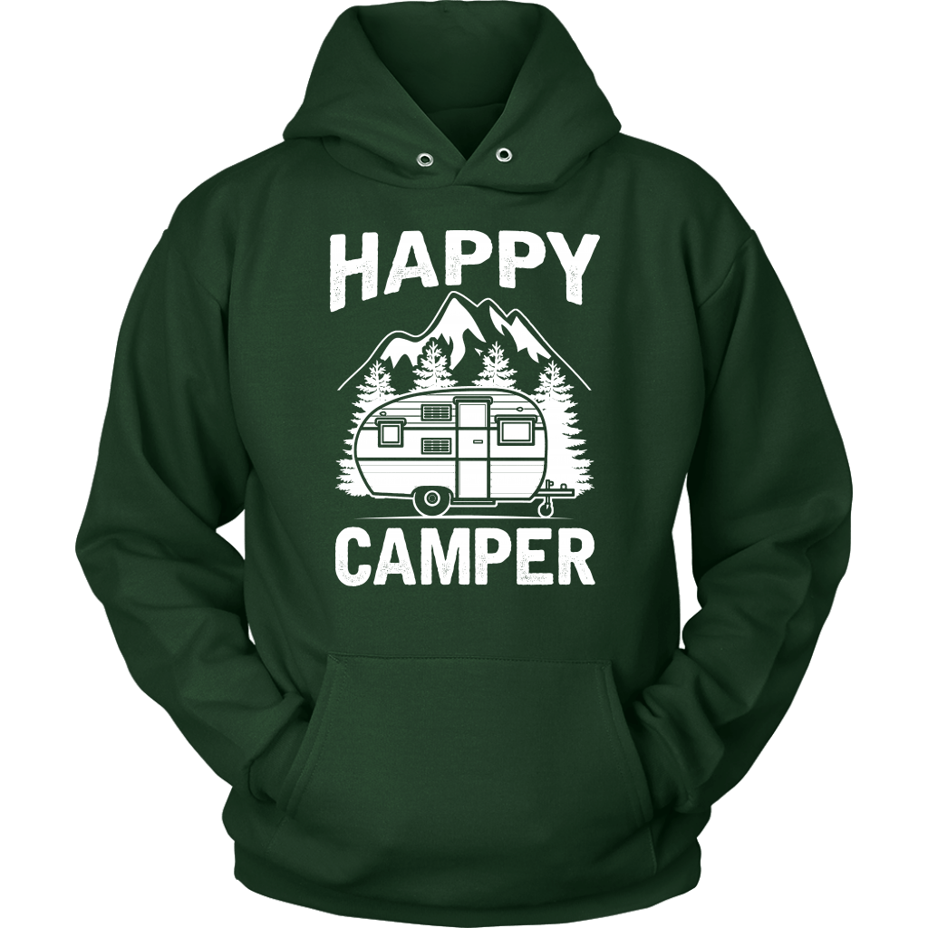 "Happy Camper" Trailer - Shirts and Hoodies
