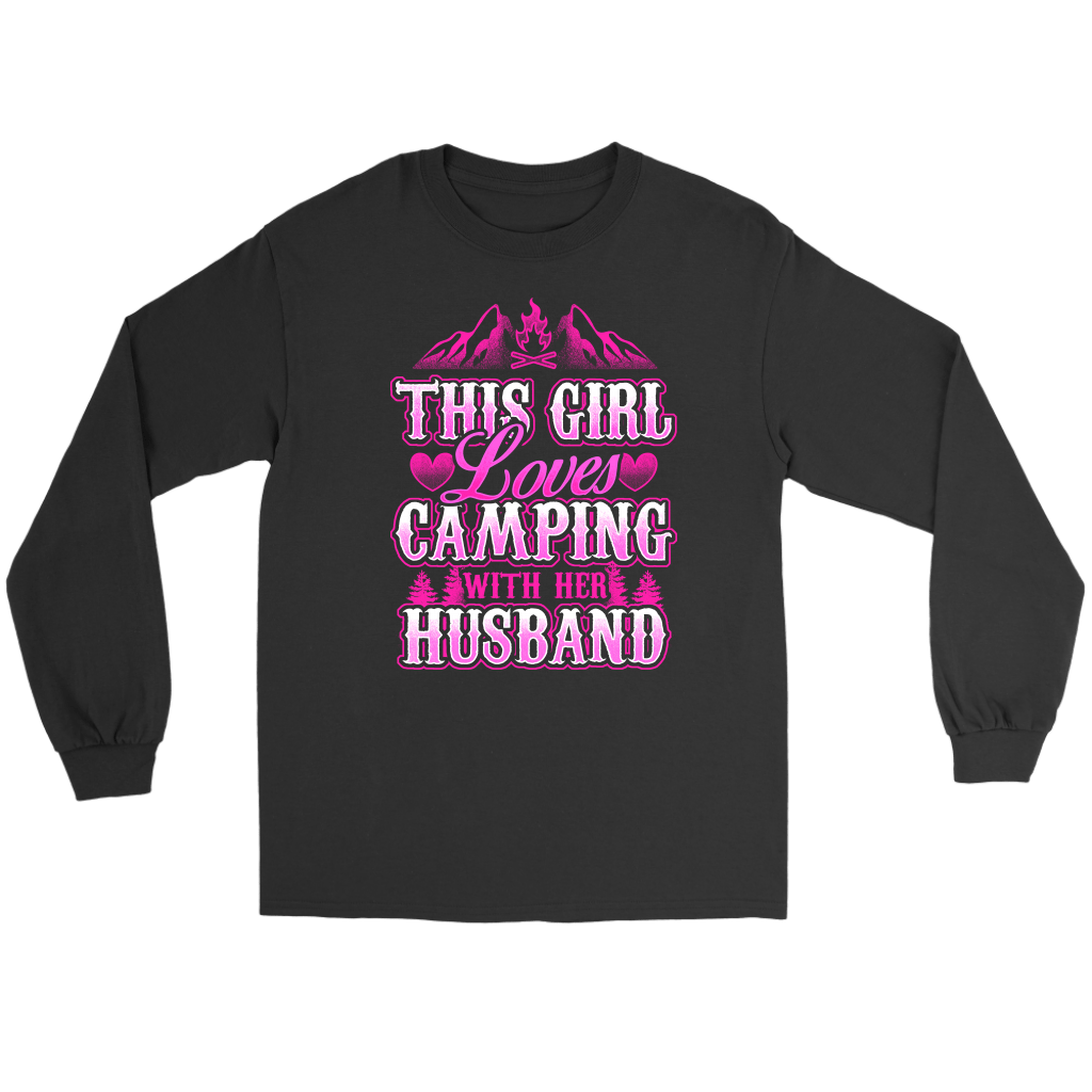 "This Girl Loves Camping With Her Husband" - Shirts and Hoodies