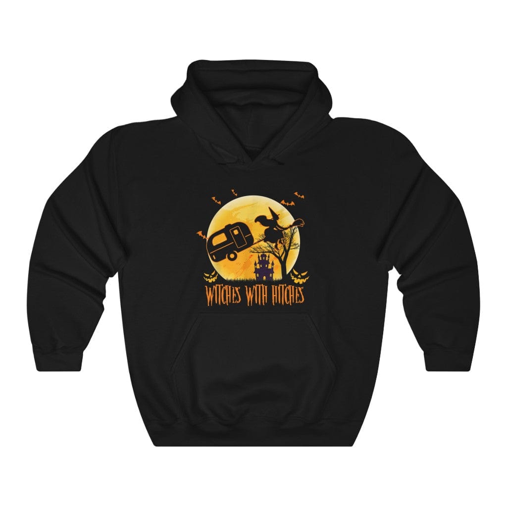 Funny "Witches With Hitches" Camping Halloween Shirts and Hoodies
