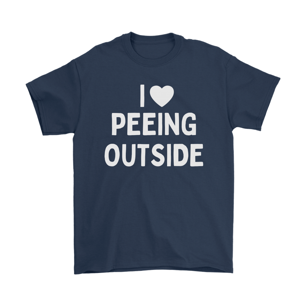 Funny "I Love Peeing Outside" Camping Shirts and Hoodies (No Campfire)
