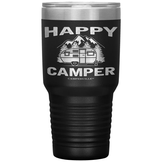 "Happy Camper" Stainless Steel Tumbler