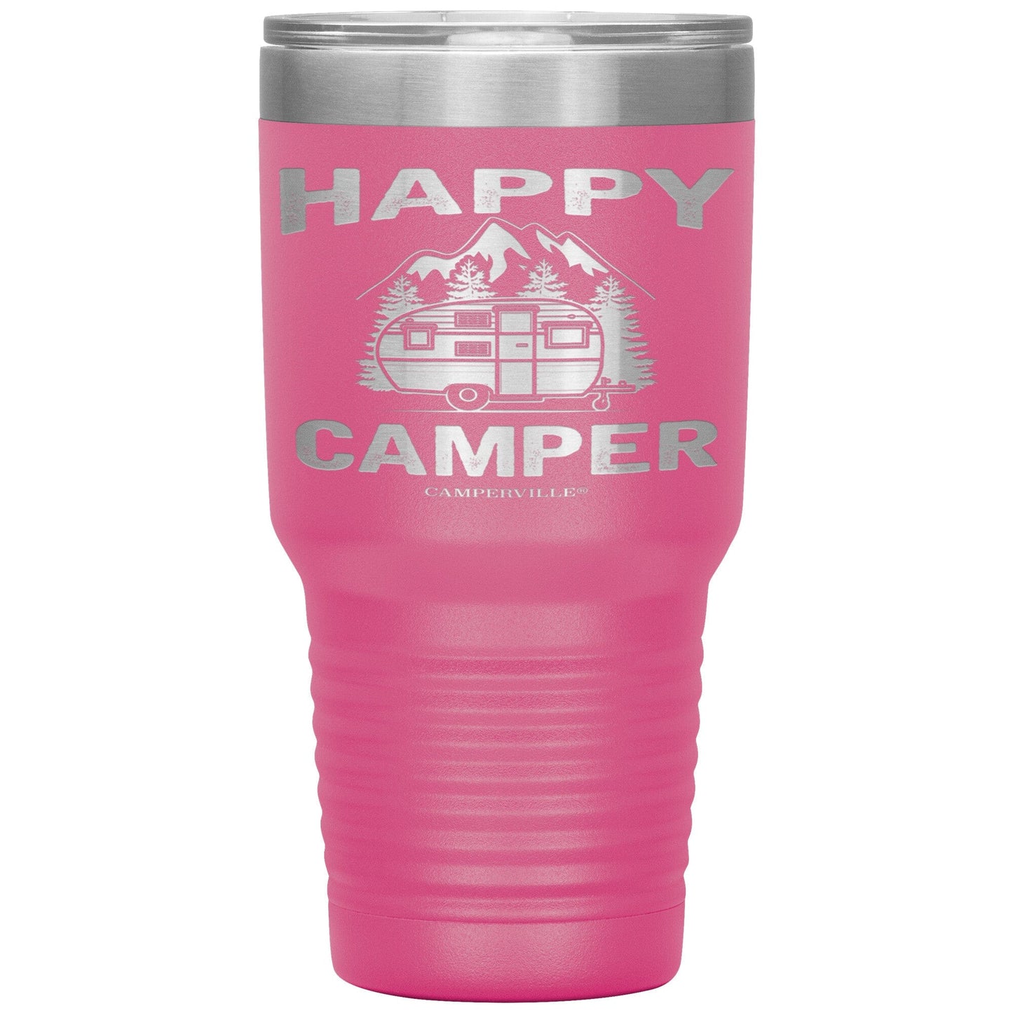 "Happy Camper" Stainless Steel Tumbler