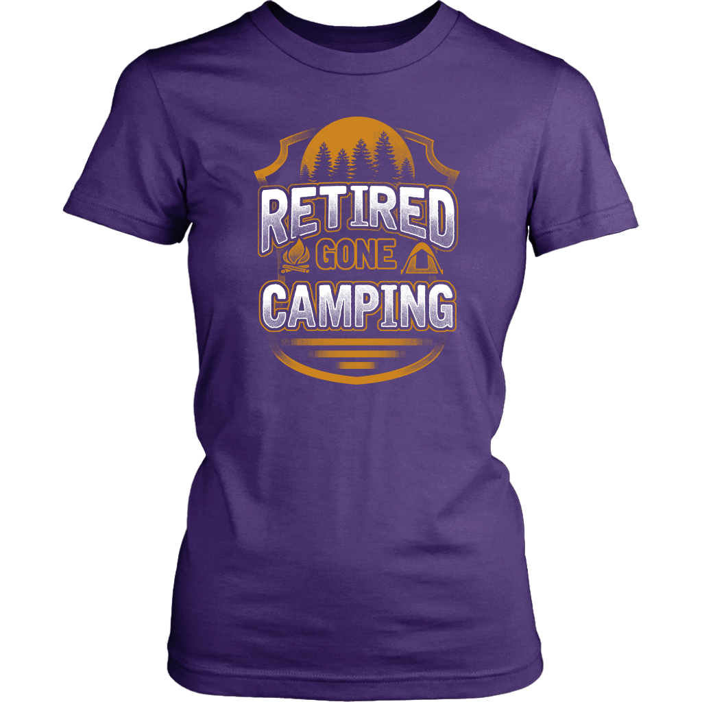 "Retired - Gone Camping" - Shirts and Hoodies