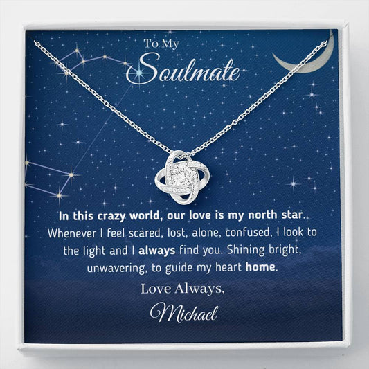 🌟 "To My Soulmate - Our Love Is My North Star" Necklace 🌟