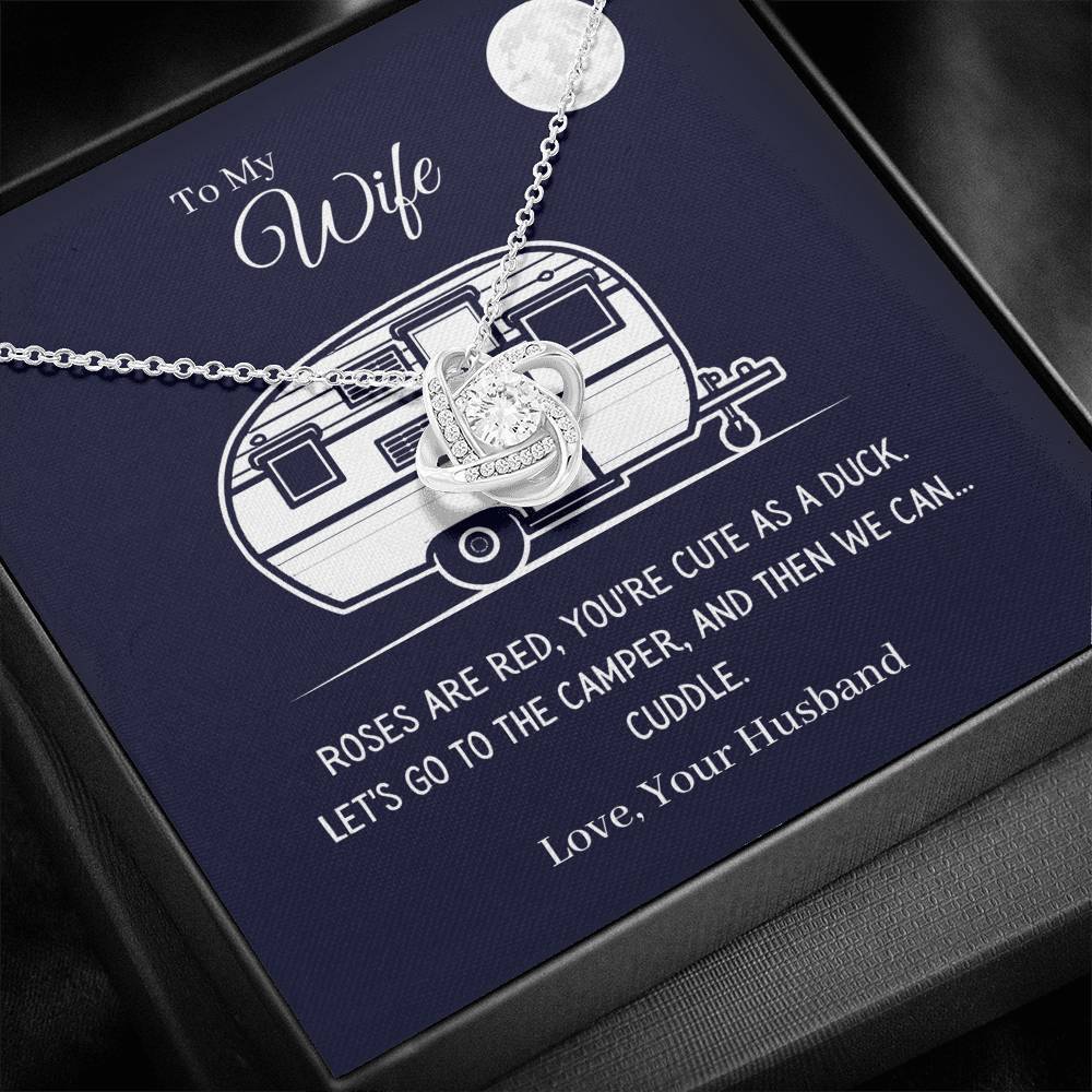 Funny "To My Wife - Let's Go To The Camper" Necklace