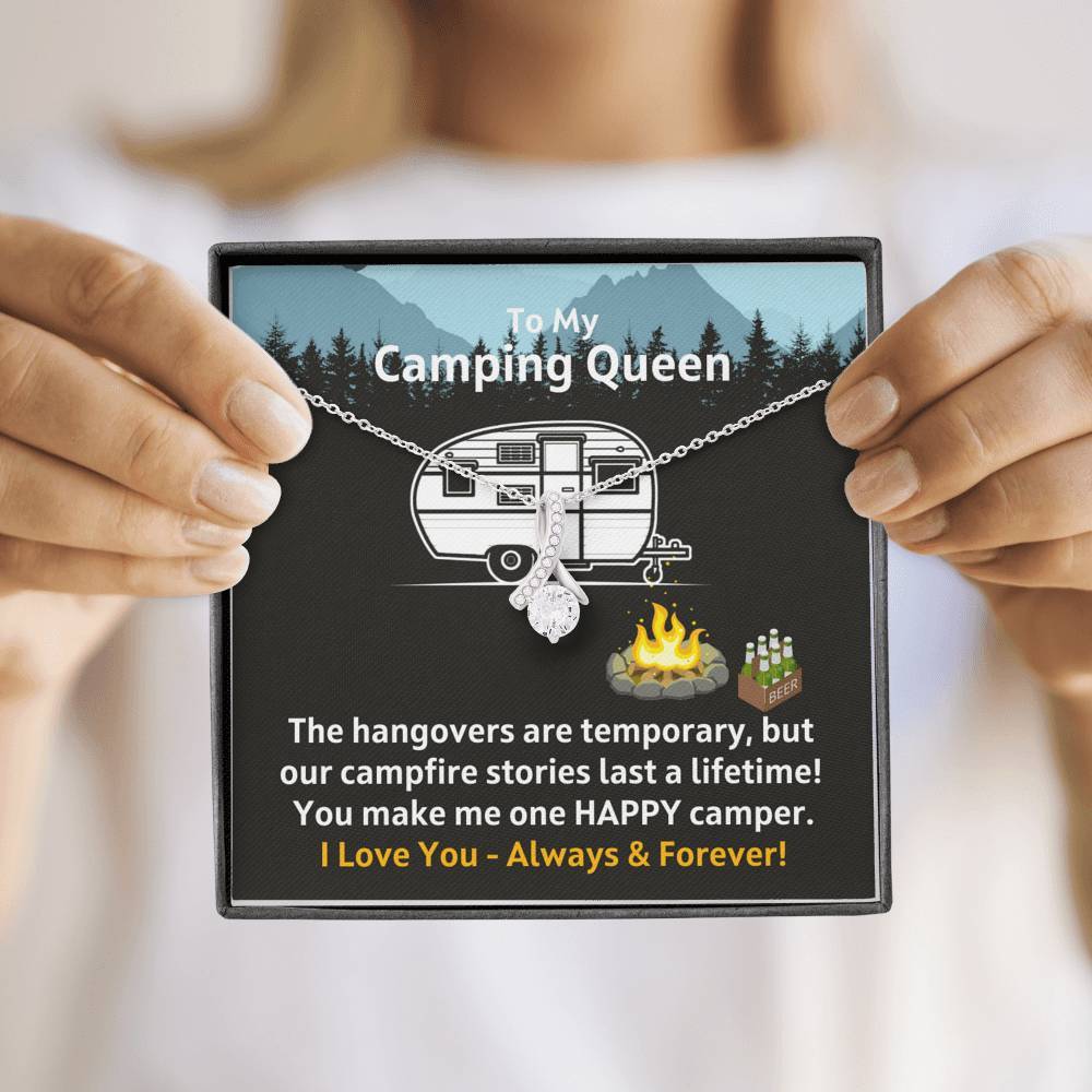 To My Camping Queen - Our Campfire Stories Last a Lifetime - Necklace