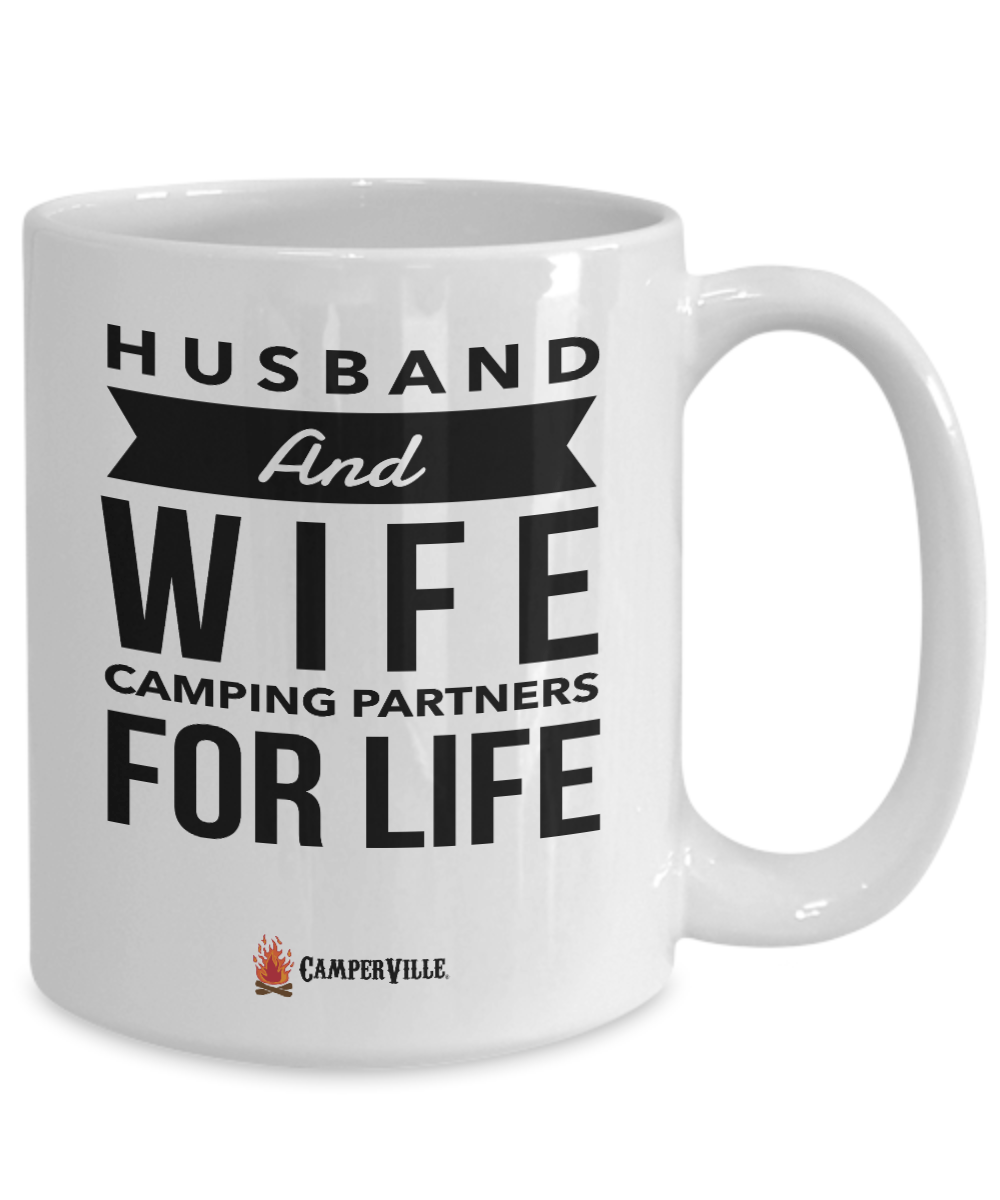 Husband And Wife - Camping Partners For Life - Mug