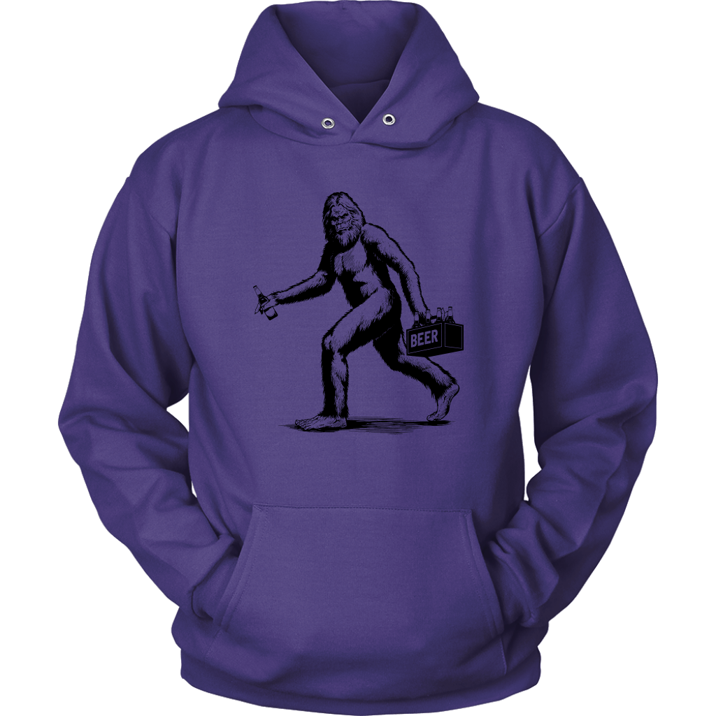 Funny "Sasquatch Stealing Beer" T-Shirts and Hoodies
