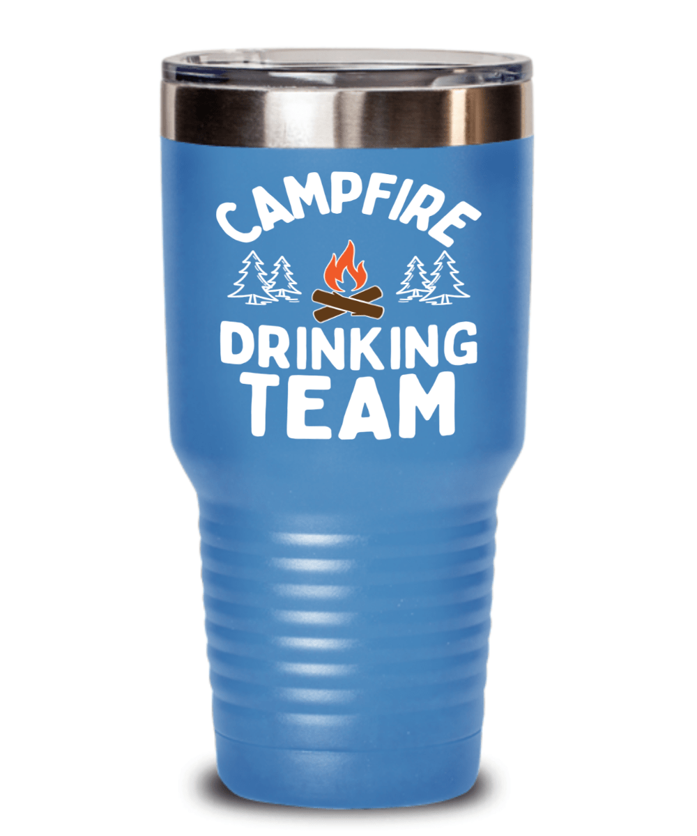 "Campfire Drinking Team" Funny Camping Tumbler