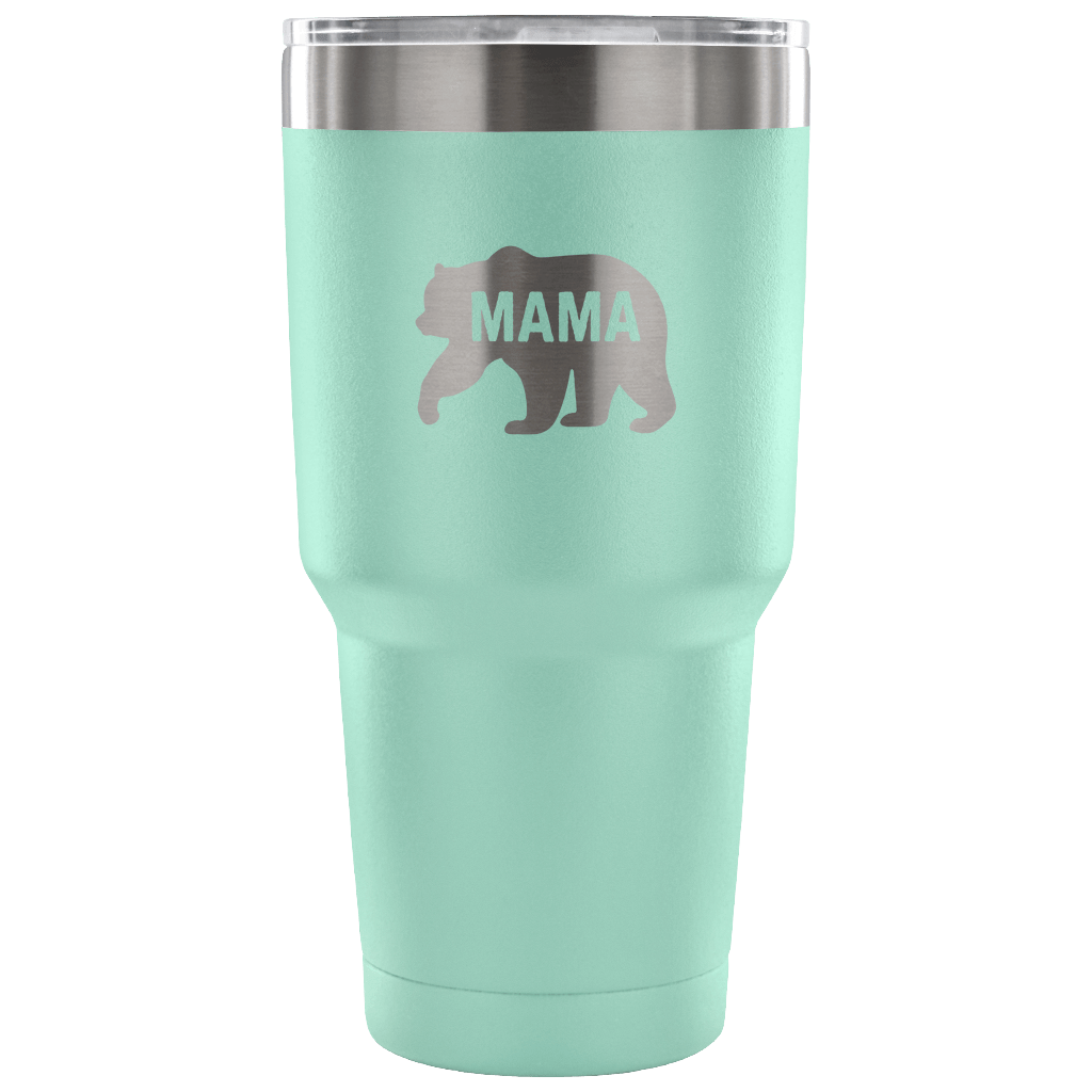 Hand-Crafted "Mama Bear" Stainless Steel Tumbler