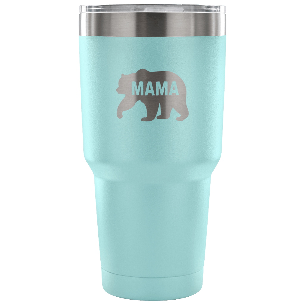 Hand-Crafted "Mama Bear" Stainless Steel Tumbler