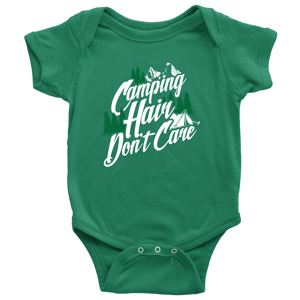 "Camping Hair Don't Care" Onesie