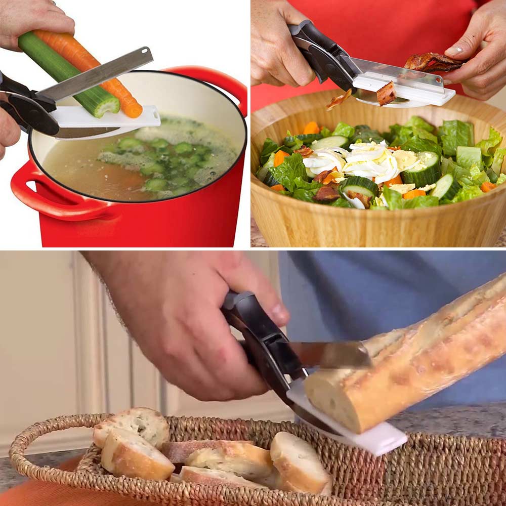 2 In 1 Multi-Function Hands-Free Camp Chop Knife