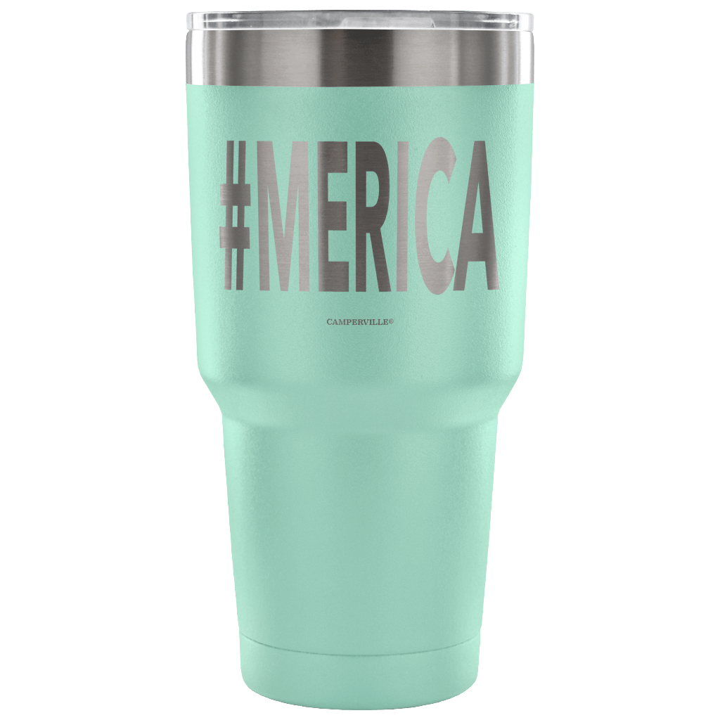 Hashtag "Merica" - Stainless Steel Tumbler