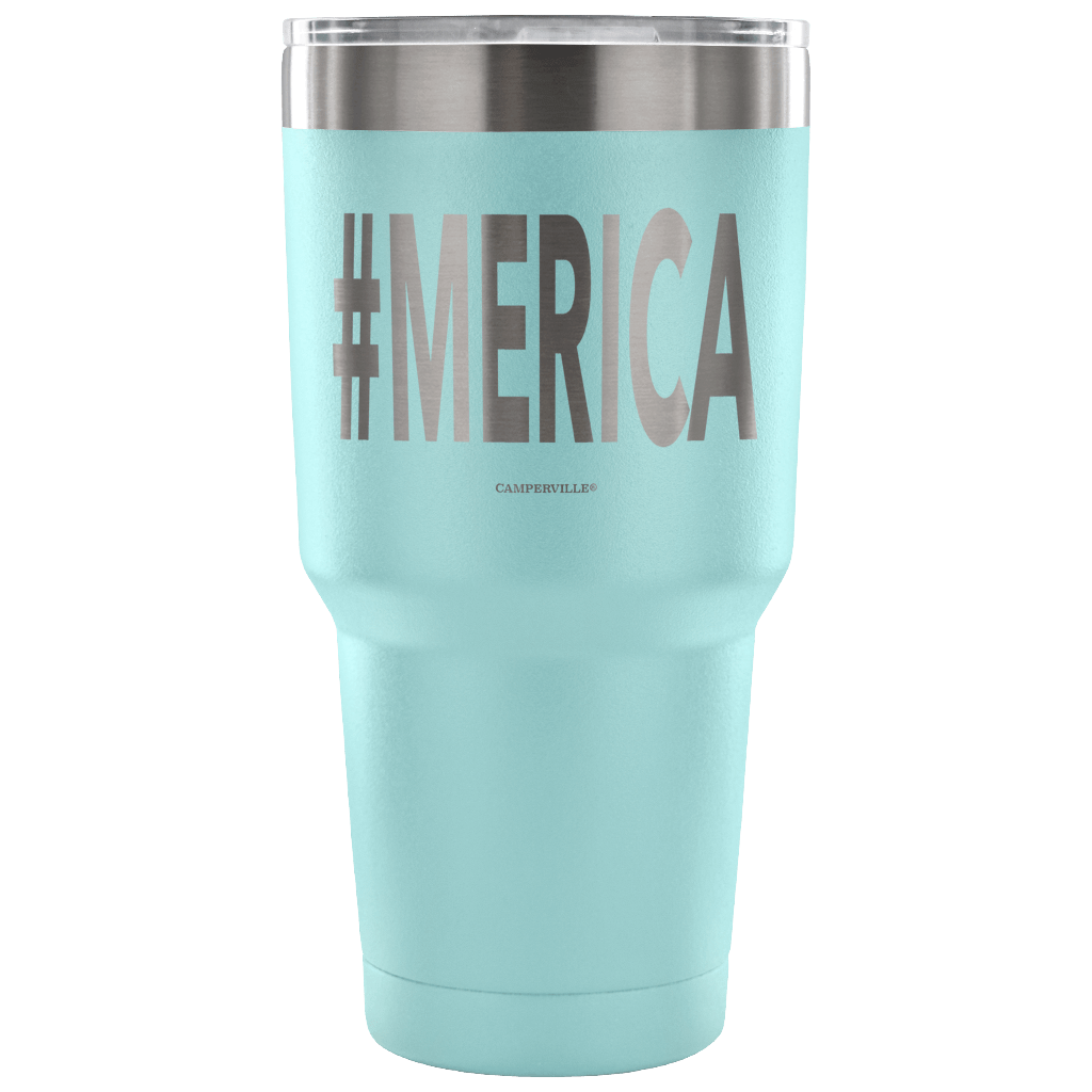 Hashtag "Merica" - Stainless Steel Tumbler