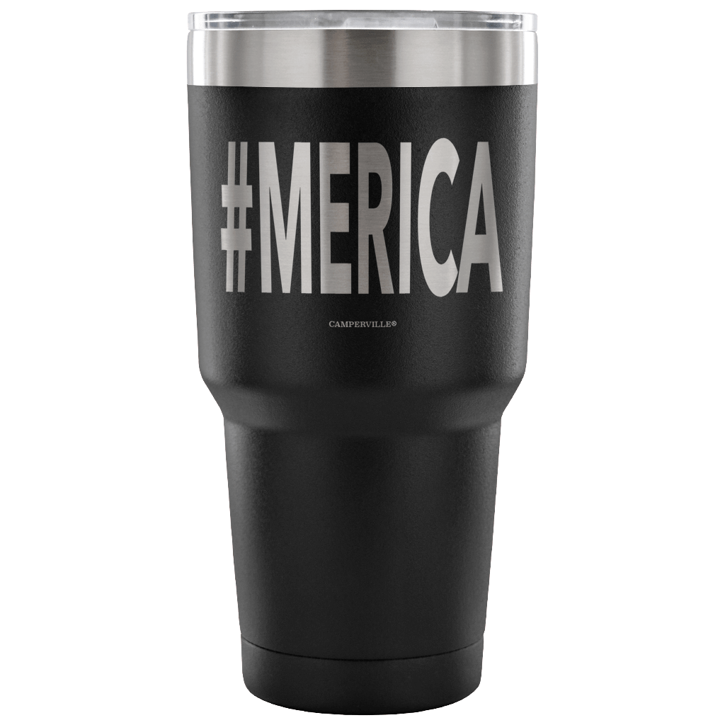Hashtag "Merica" - Stainless Steel Tumbler