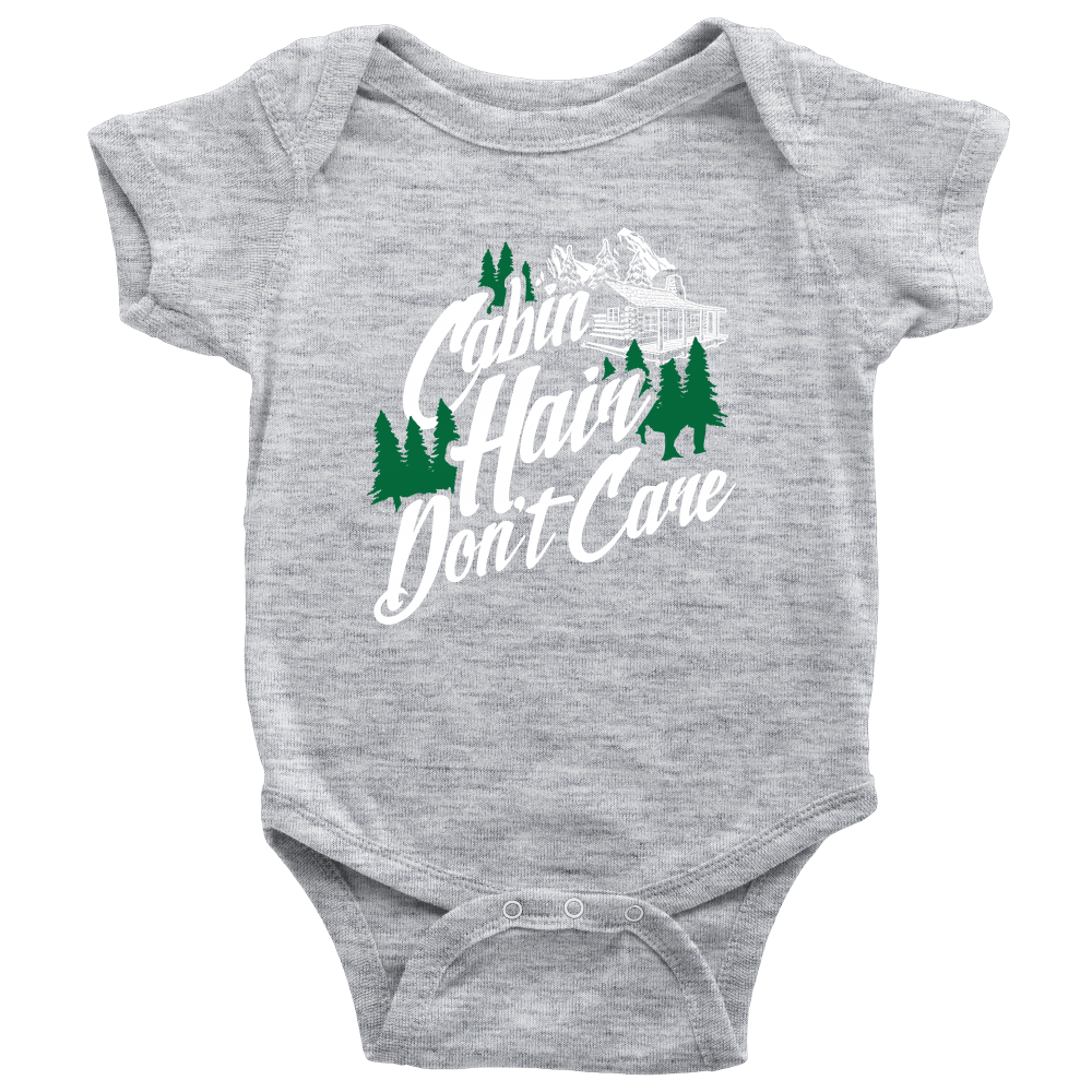 "Cabin Hair Don't Care" Onesie