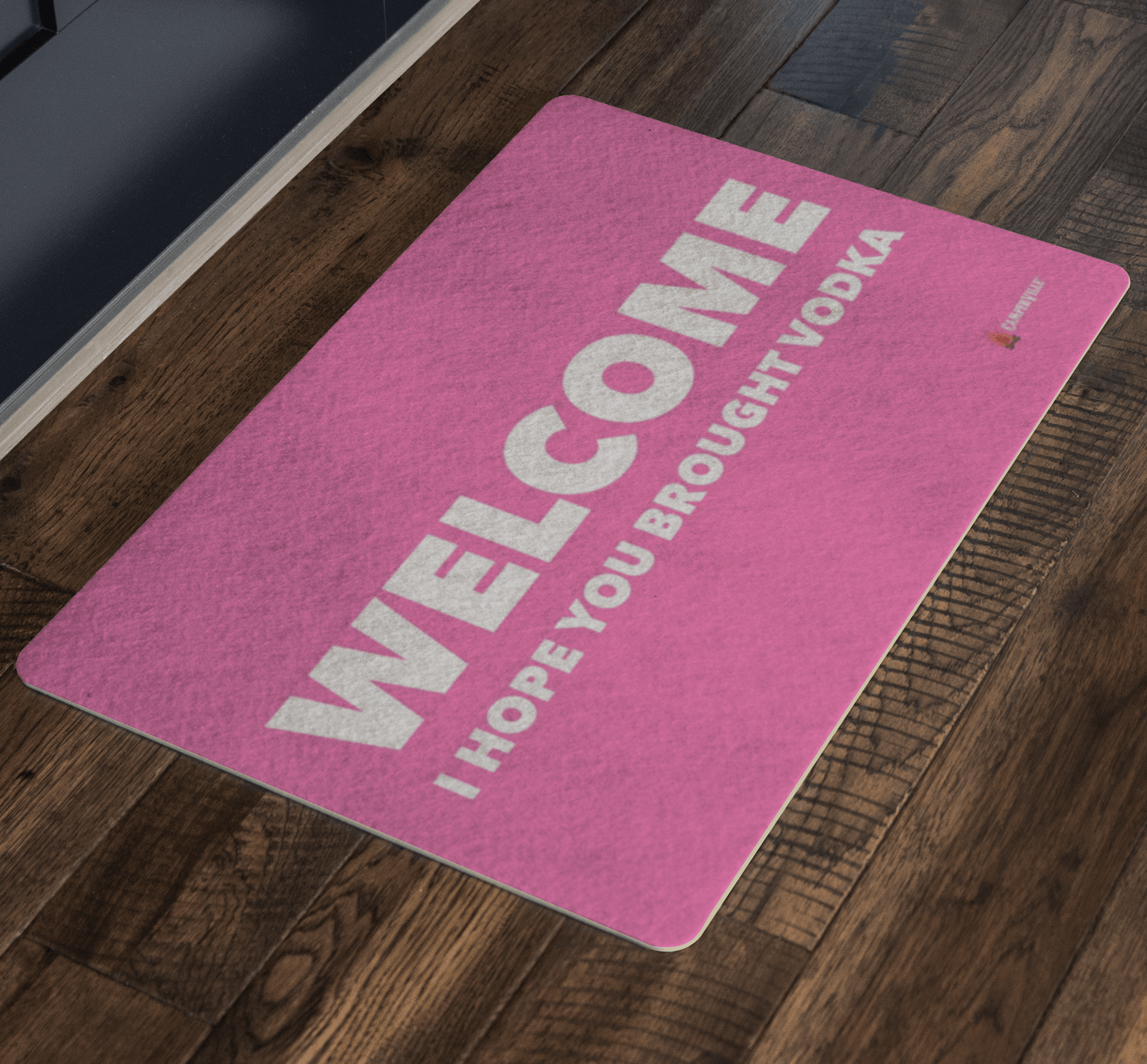 "Welcome - I Hope You Brought Vodka" Doormat