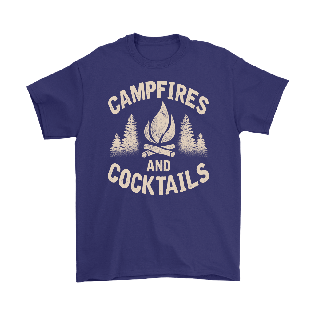 "Campfires And Cocktails" - Shirts and Hoodies
