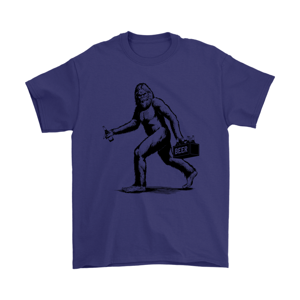 Funny "Sasquatch Stealing Beer" T-Shirts and Hoodies